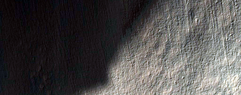 Craters in Glacier-Like Features on Crater Wall in Noachis Terra