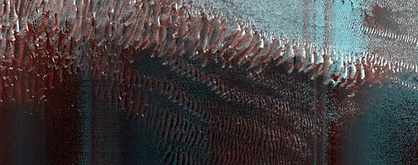 Crater Dunefield and Gully Frosting Processes