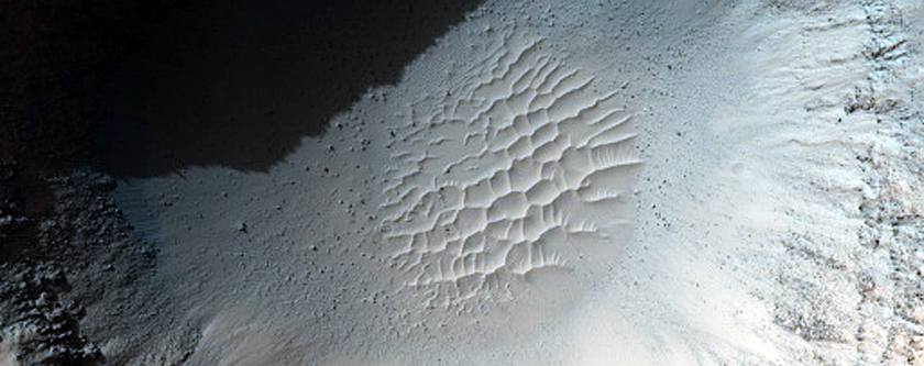 Well-Preserved 1-Kilometer Impact Crater