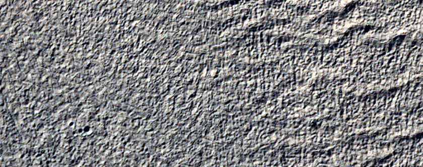 Gullies in Glacier Filled Crater
