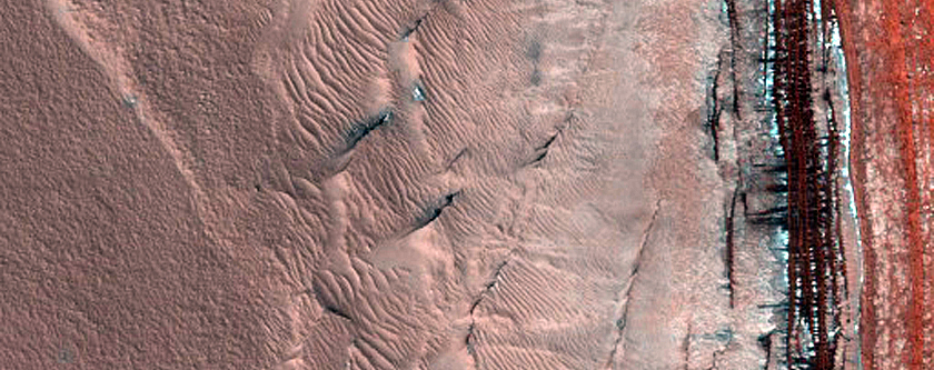 North Polar Layered Deposits Avalanche Scarp Site