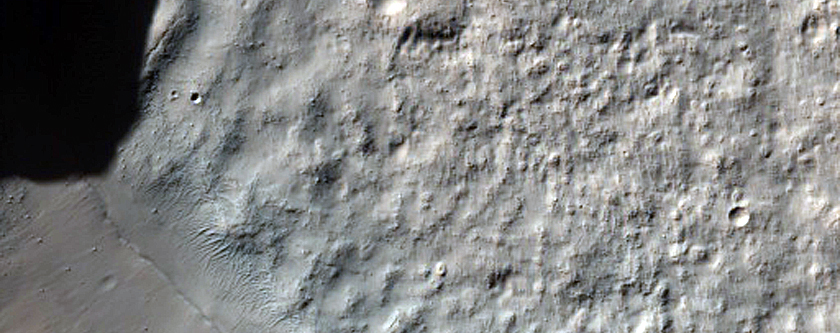 Possible Olivine Exposure around Small Crater Northwest of Newton Crater
