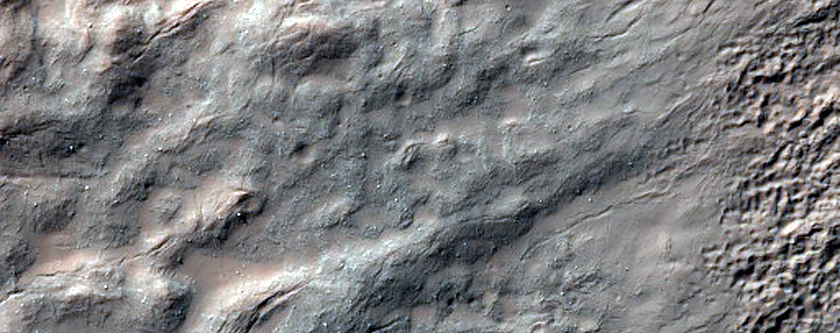 Central Uplift of Martz Crater