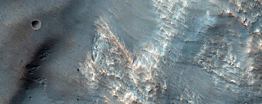 Light Toned Material Northeast of Hellas Planitia