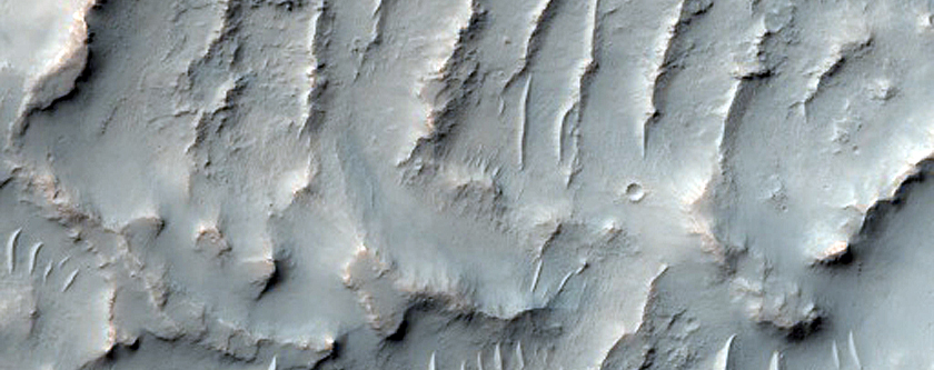 Ridges near Marikh Vallis