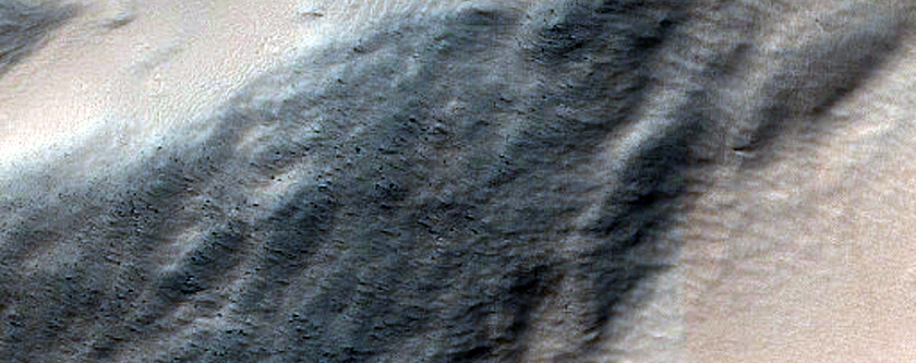 Pavonis Mons Caldera Wall