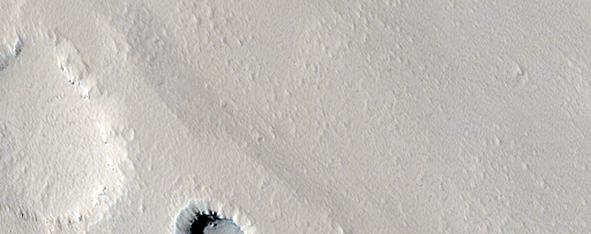 Pit near Elysium Mons