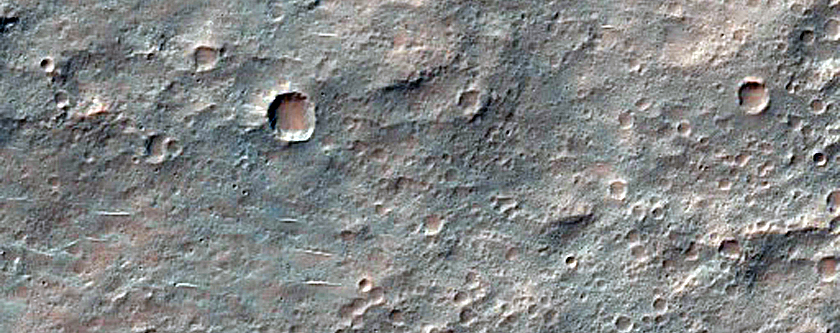 Ridges Northeast of Hellas Planitia