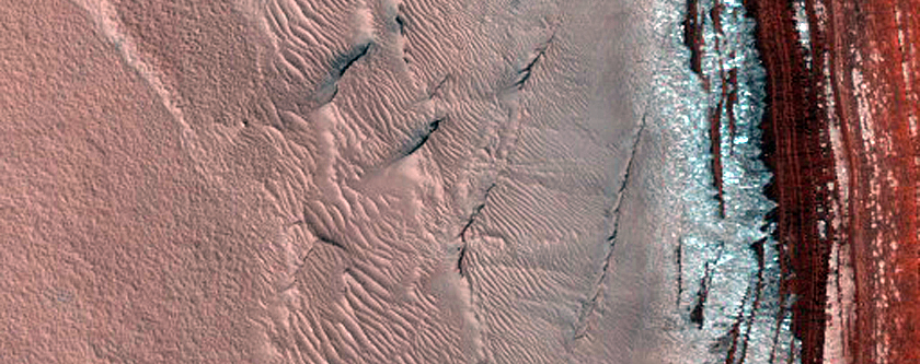 North Polar Layered Deposits Avalanche Scarp Site
