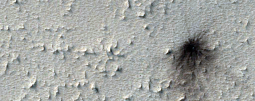 Candidate Recent Impact Site