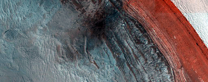 Test Geographic Extent of Frost-Dust Avalanches on North Polar Scarps