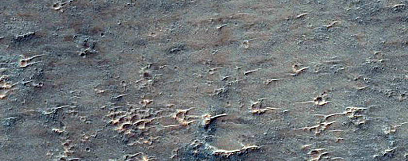 Possible Mafic Minerals on Sinus Sabaeus Crater Floor