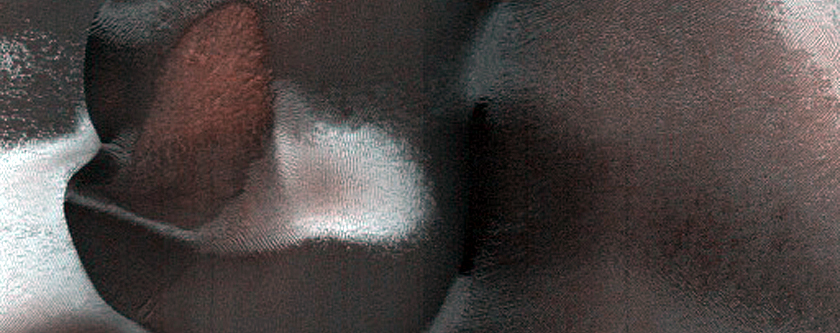 Crater Dunefield and Gully Frosting Processes