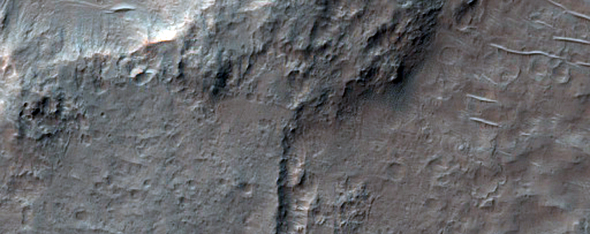 Valleys in Hesperia Planum