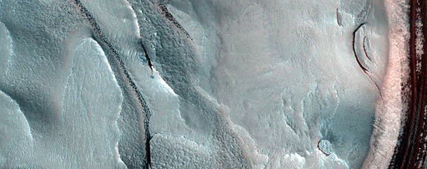 Active North Polar Layered Deposits Scarp Avalanche Monitoring