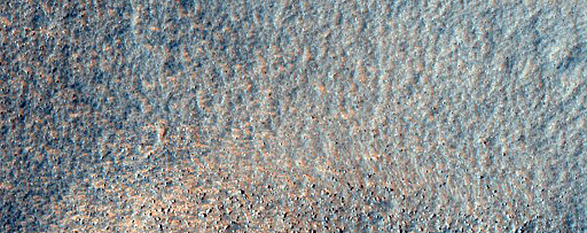 Dipping Layers on Side of Mound in Deuteronilus Mensae