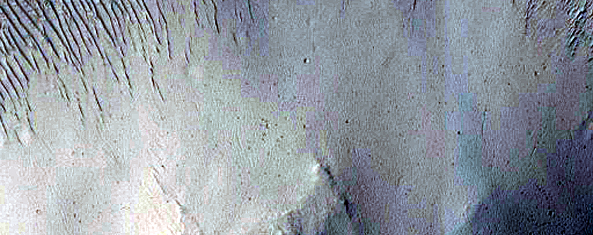 Crater with Interior Slump in Arabia Terra
