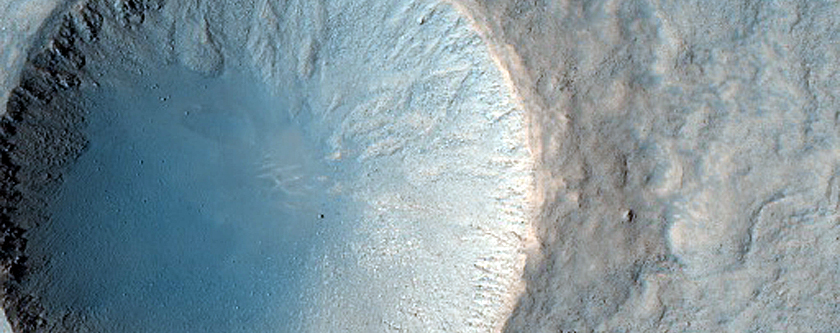Small Crater with Steep Slopes