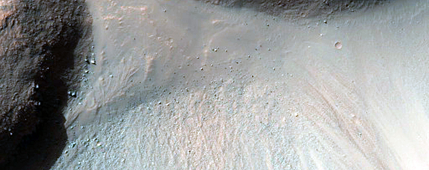 Small-Scale Landslides in Eos Chaos