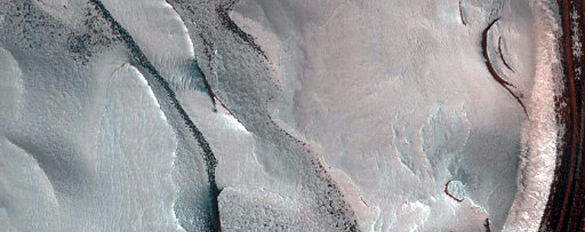Active North Polar Layered Deposits Scarp Avalanche Monitoring