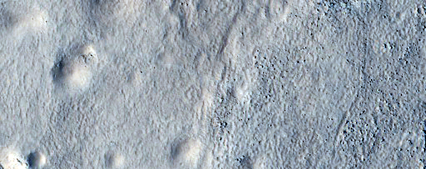 Terrain near Tinjar Valles
