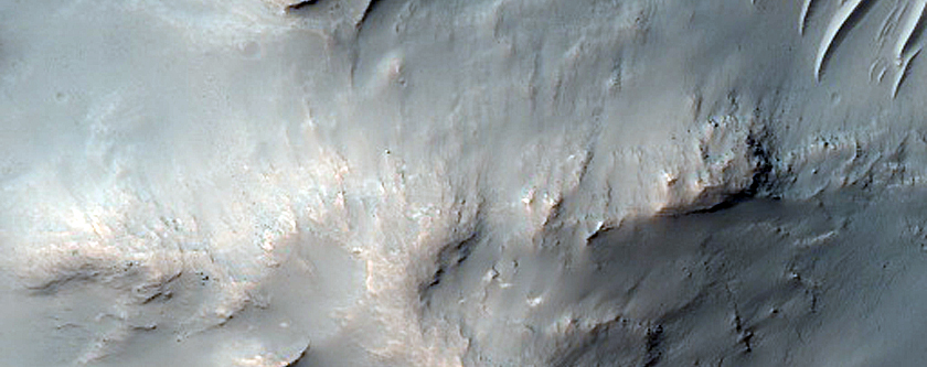 Central Hill of Impact Crater