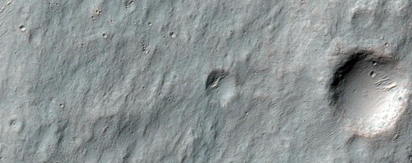 Flow-Like Feature in Terra Cimmeria Crater