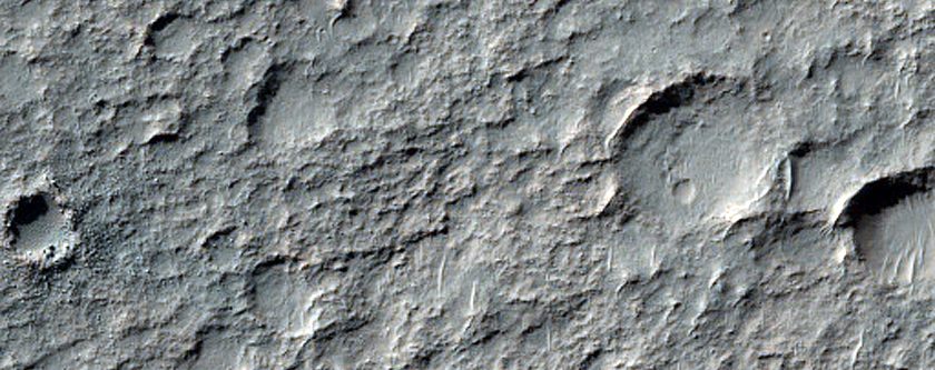 Lobate Rocky Unit East of Magelhaens Crater