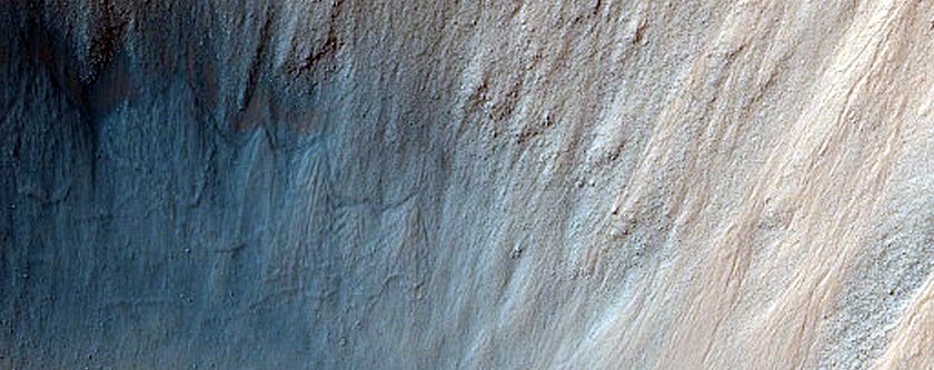 Monitor Steep Crater Slope in Isidis Planitia