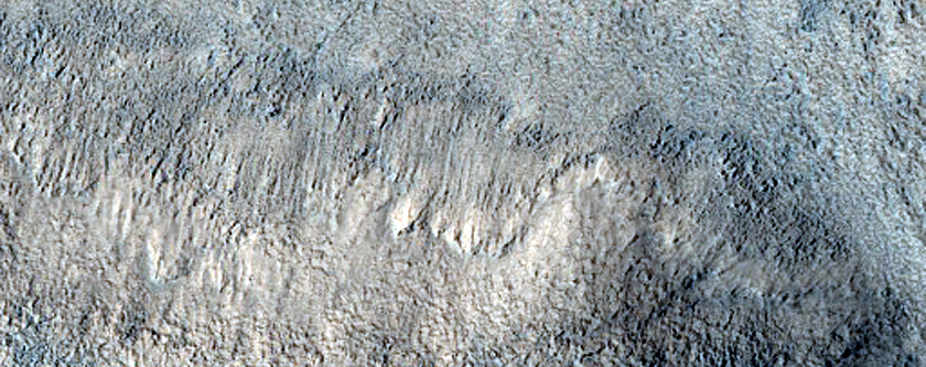 Bamberg Crater and Terrain to South