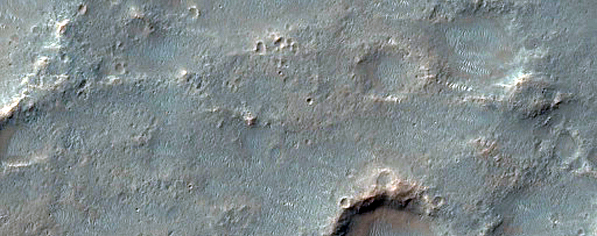 Possible Bench in Depression in Tyrrhena Terra
