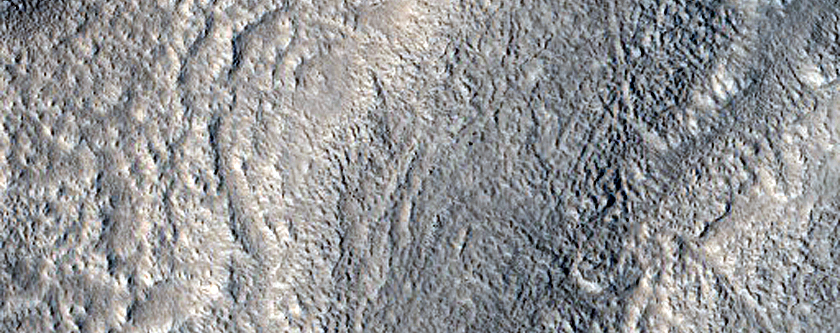 Terrain near Tinjar Valles