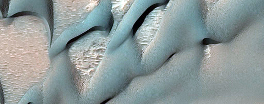 Ongoing Dune Activity in Ganges Chasma