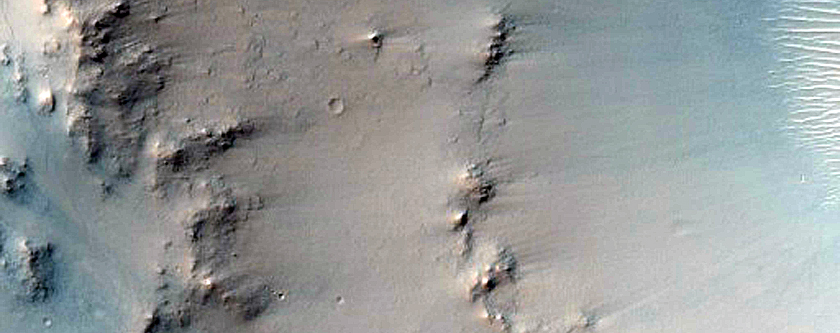 Eastern Rim of Schiaparelli Crater