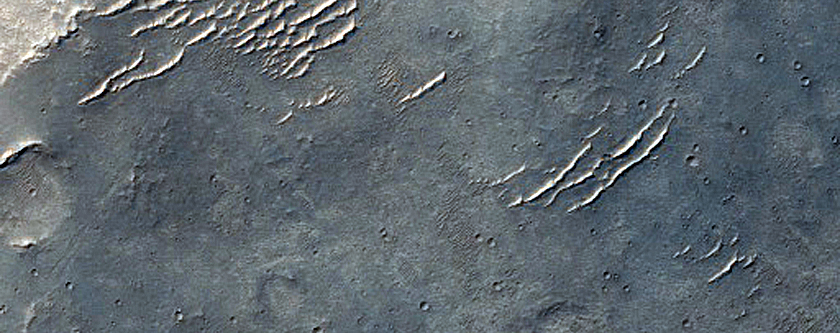 Ridges near Louros Valles