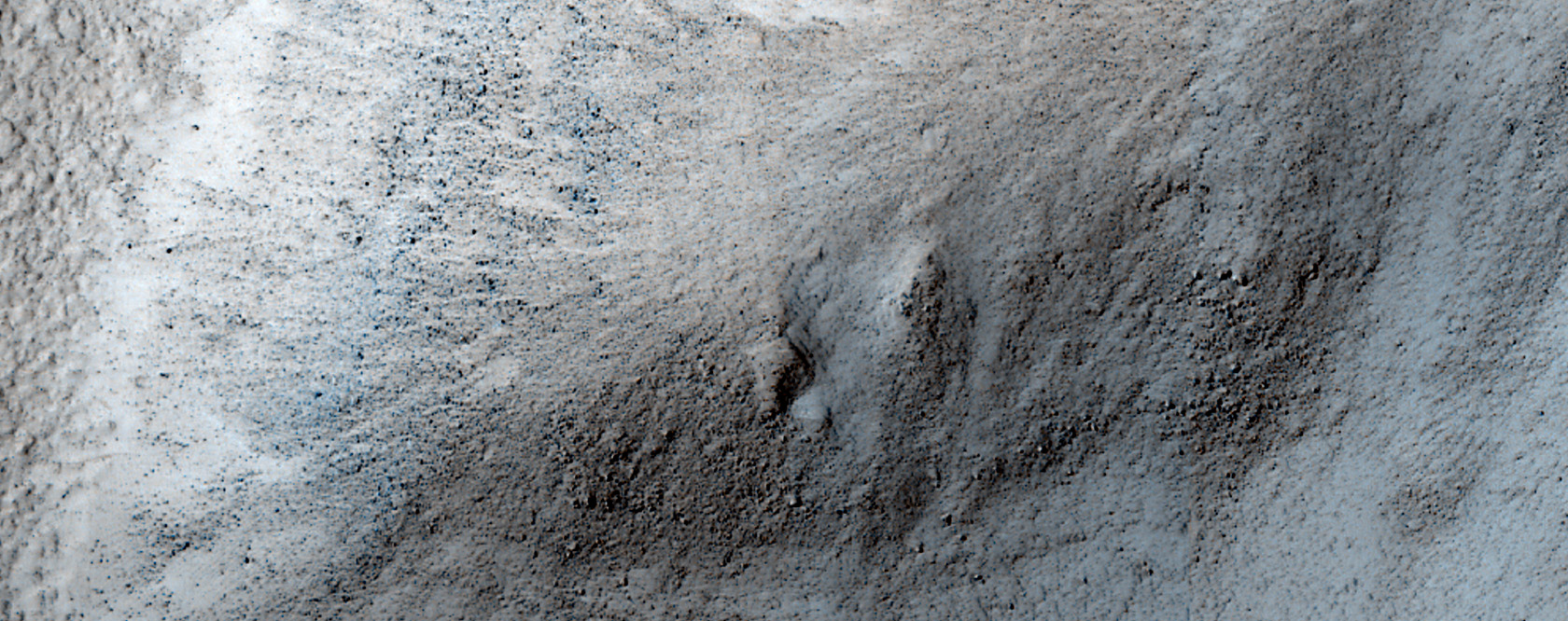 Debris from a Former Martian Glacier