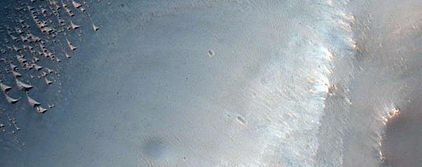 Rim of Crater North of Evros Vallis