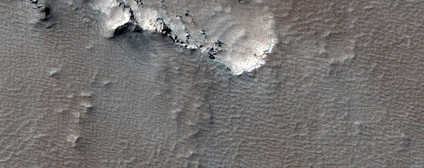 Vent and Channel Northeast of Arsia Mons