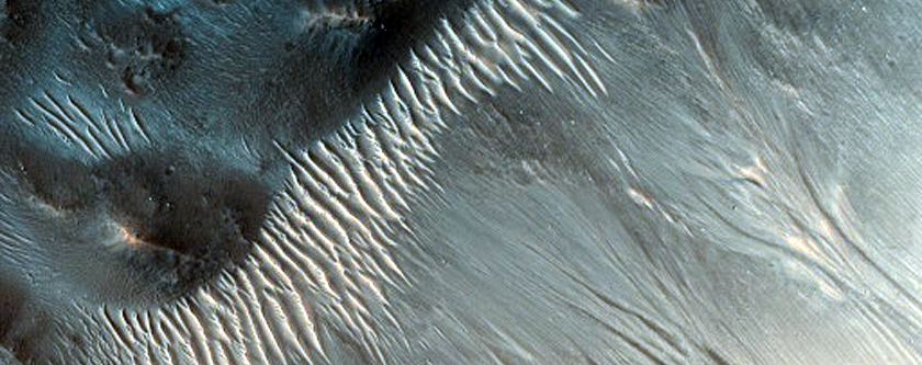 Possible Gully-Associated Light-Toned Materials near Idaeus Fossae