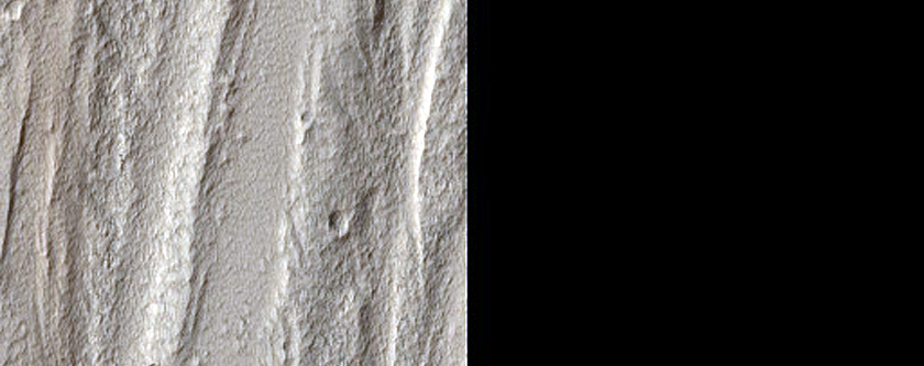Steep Walls near 54-meter Diameter Crater