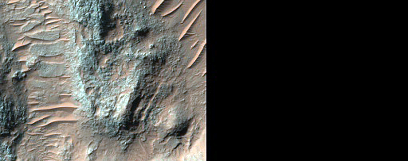 Fractured Bedrock Exposed on Crater Floor