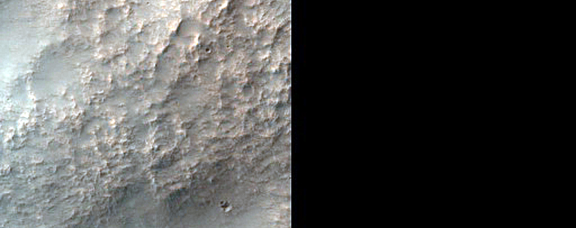 Layers along Depression East of Terby Crater