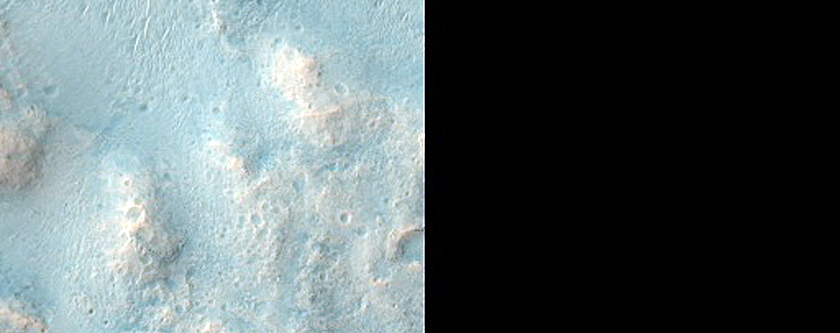 Landforms near Ares Vallis