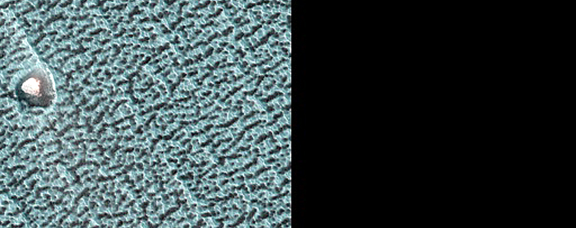 Ice-Filled North Polar Layered Deposits Crater