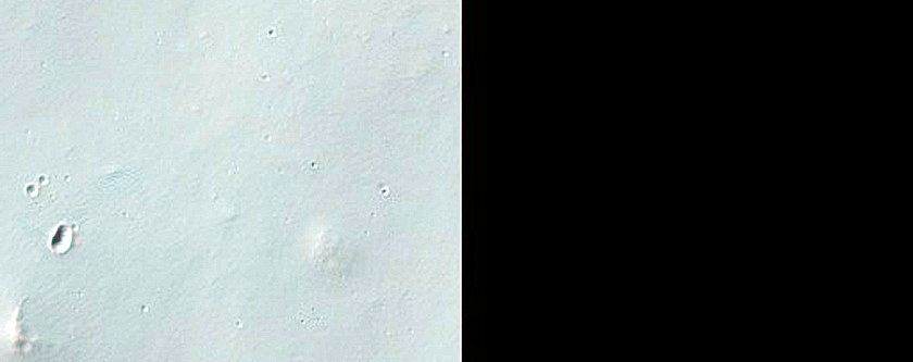 Possible Mafic Minerals Exposed by Solis Dorsa Crater