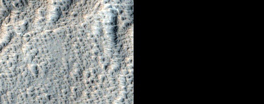 Landforms near Gigas Fossae