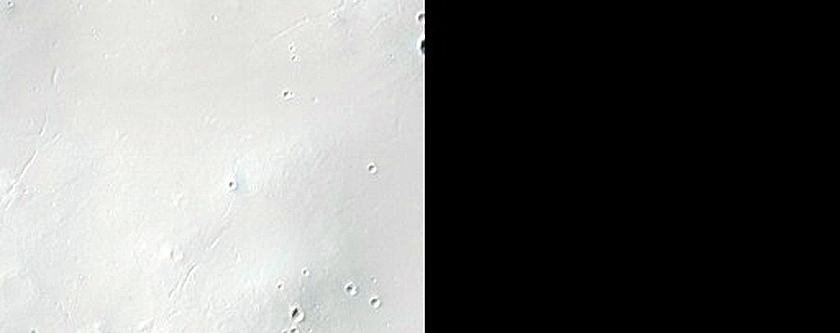 Possible Olivine-Rich Materials around Crater in Terra Sabaea