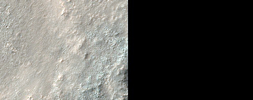 Concentric Crater Fill Northwest of Thaumasia Fossae