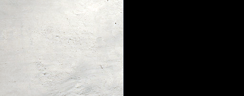 Crater on Edge of Medusae Fosse Formation