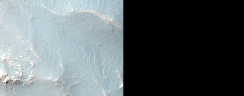Mafic-Rich Terrain in Crater Within Mariner Crater